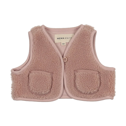 Sherpa Vest - Rose