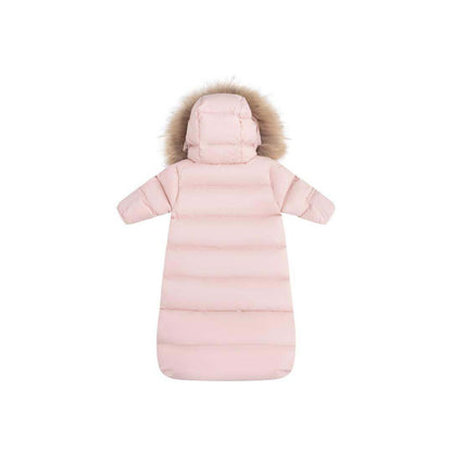 Baby Snowsuit Fur — Pink