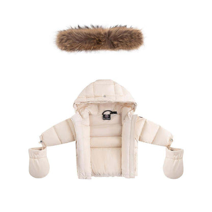 Baby Fur Jacket — Beige/Corduroy