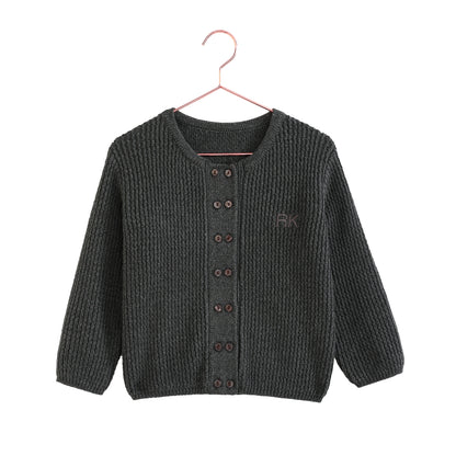 Arthur Boy Cardigan Sweater - Gray