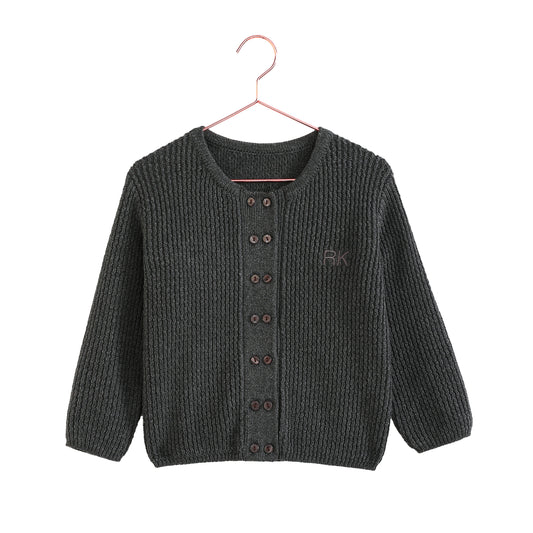 Arthur Boy Cardigan Sweater - Gray