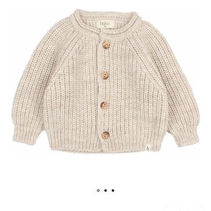 Baby Soft Knit Cardigan - Natural