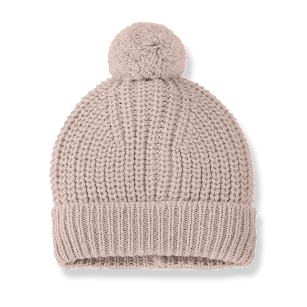Bezier Beanie - Nude