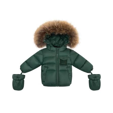Fur Jacket — Green/Corduroy/Olive