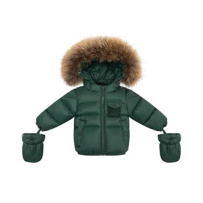 Fur Jacket — Green/Corduroy/Olive