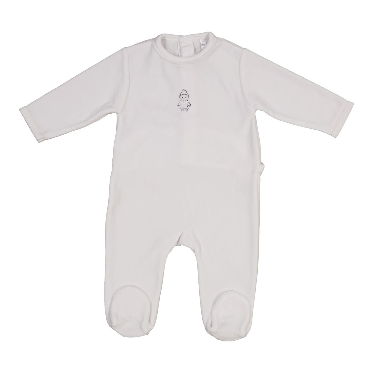 Velour Lutin Footie - Diamonds