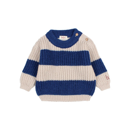 Baby Stripes Jumper - Marine