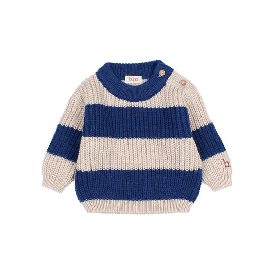 Baby Stripes Jumper - Marine