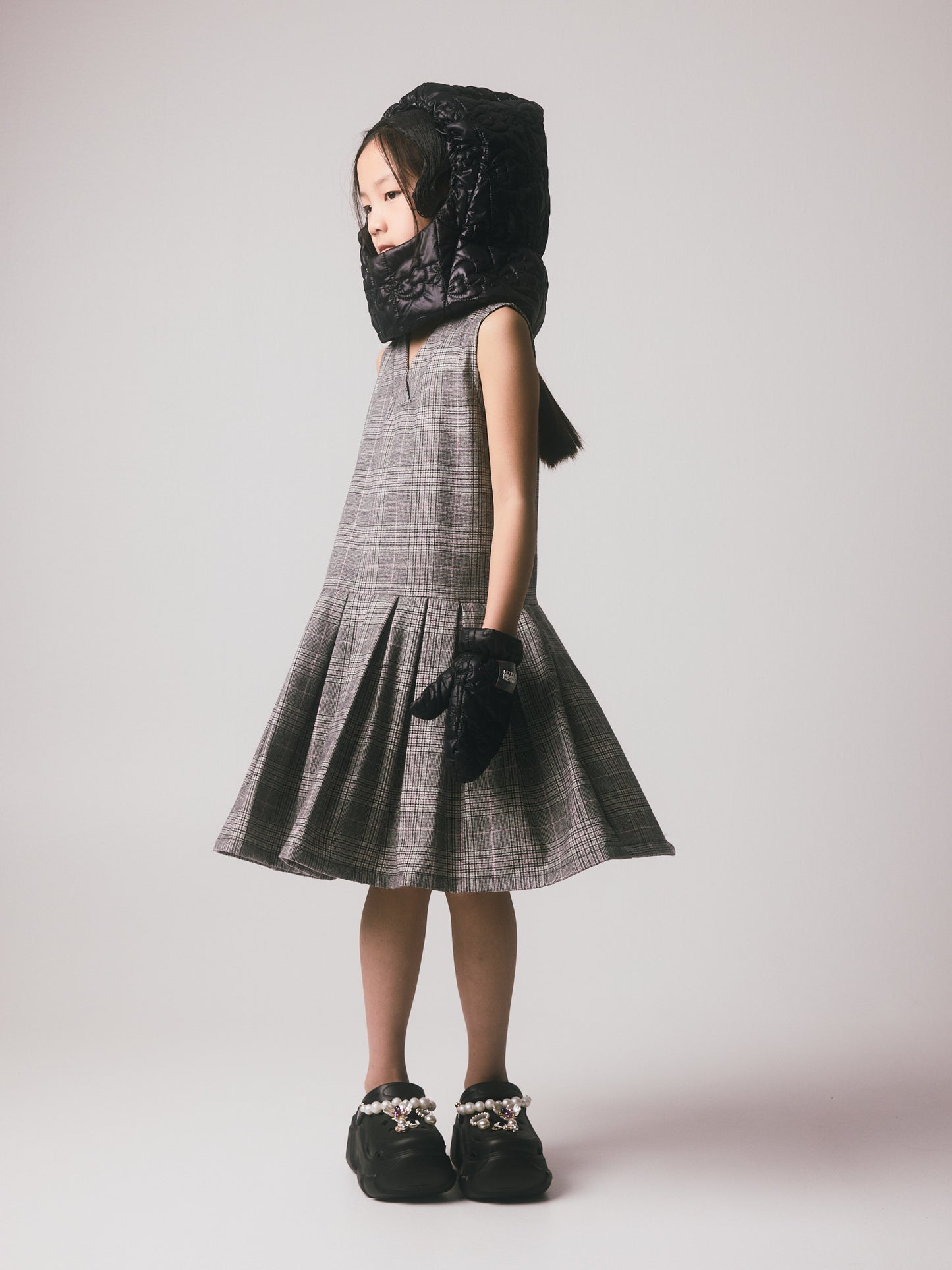 Harpa Pleated Dress Plaid