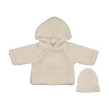 Sherpa Jacket + Beanie - Ivory