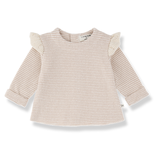 Annecy Blouse And Pants Set - Nude