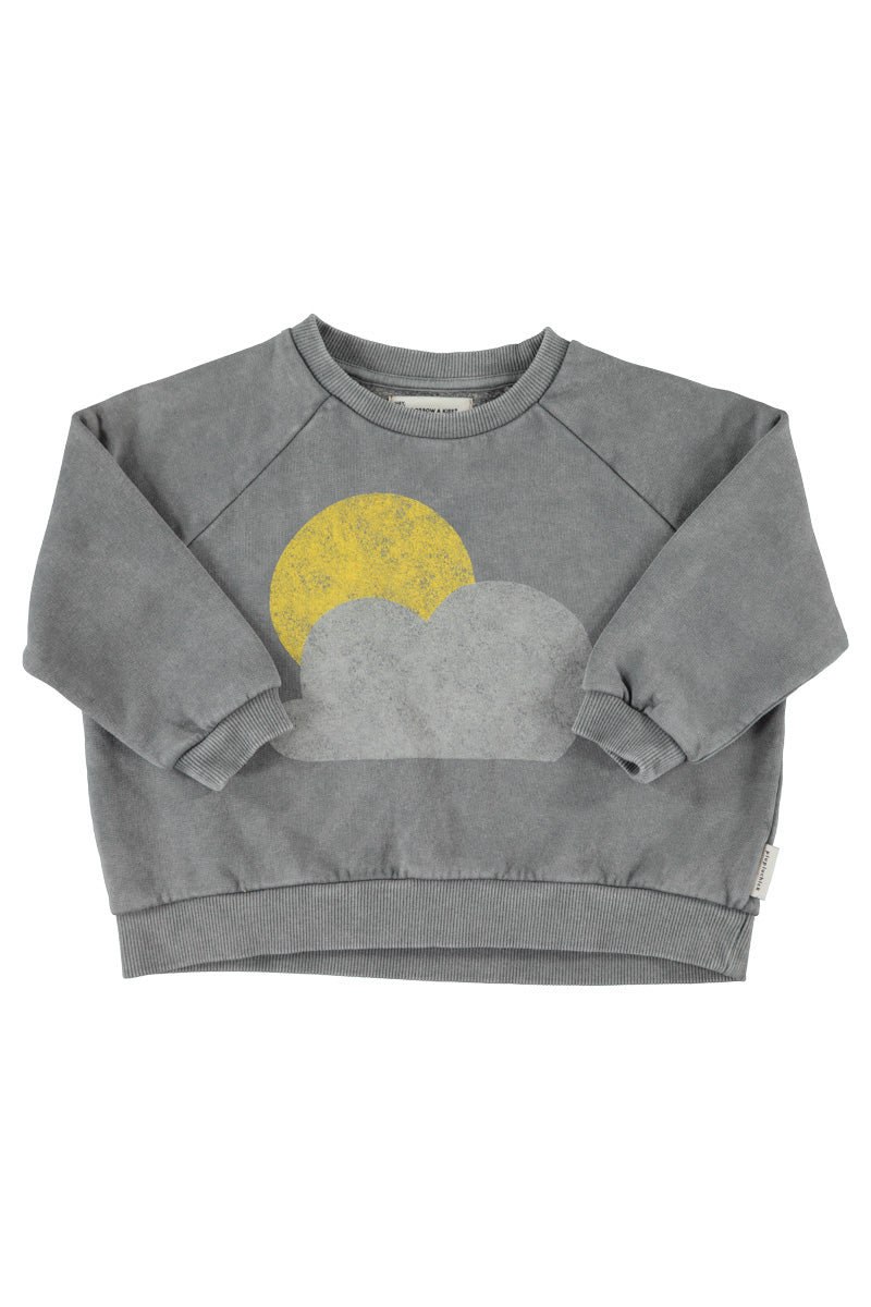 Sweatshirt (FLP2606.b) - Grey W/ Sun And Cloud Print