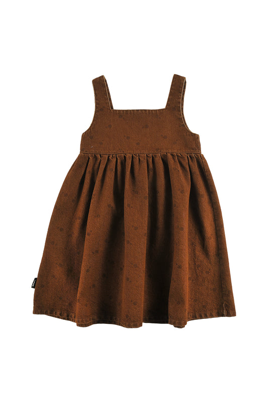 Fast Strap Dress - Choco/ Polka Dot