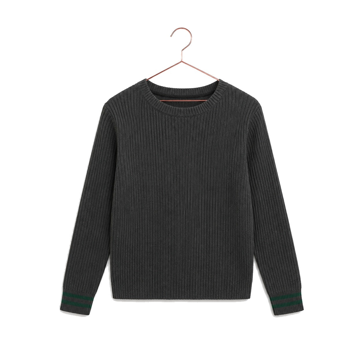 Rowan Knit Ribbed Sweater - Gray