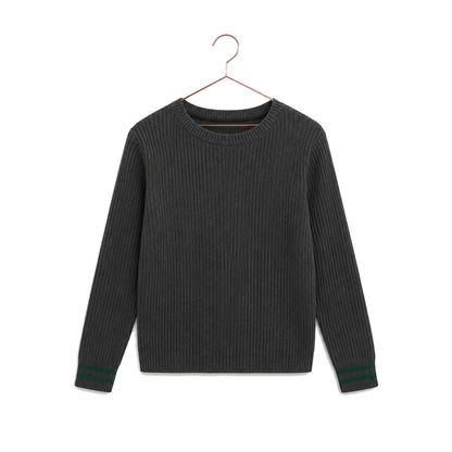 Rowan Knit Ribbed Sweater - Gray