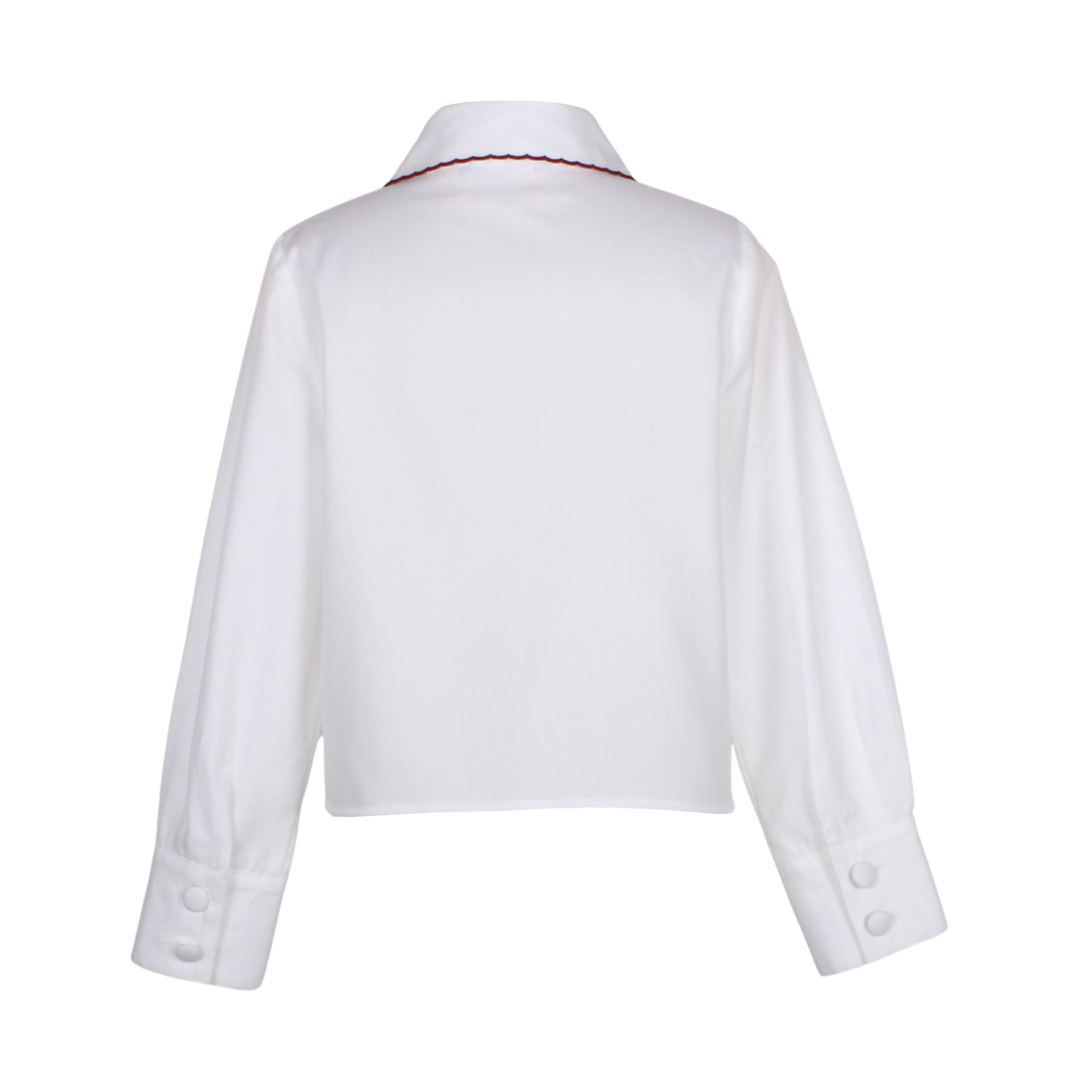 Scallop Blouse - White