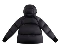 Knit Hood Puffer — Black