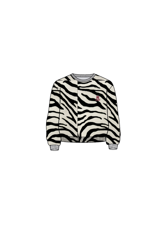 Logo Sweatshirt - Zebra Print