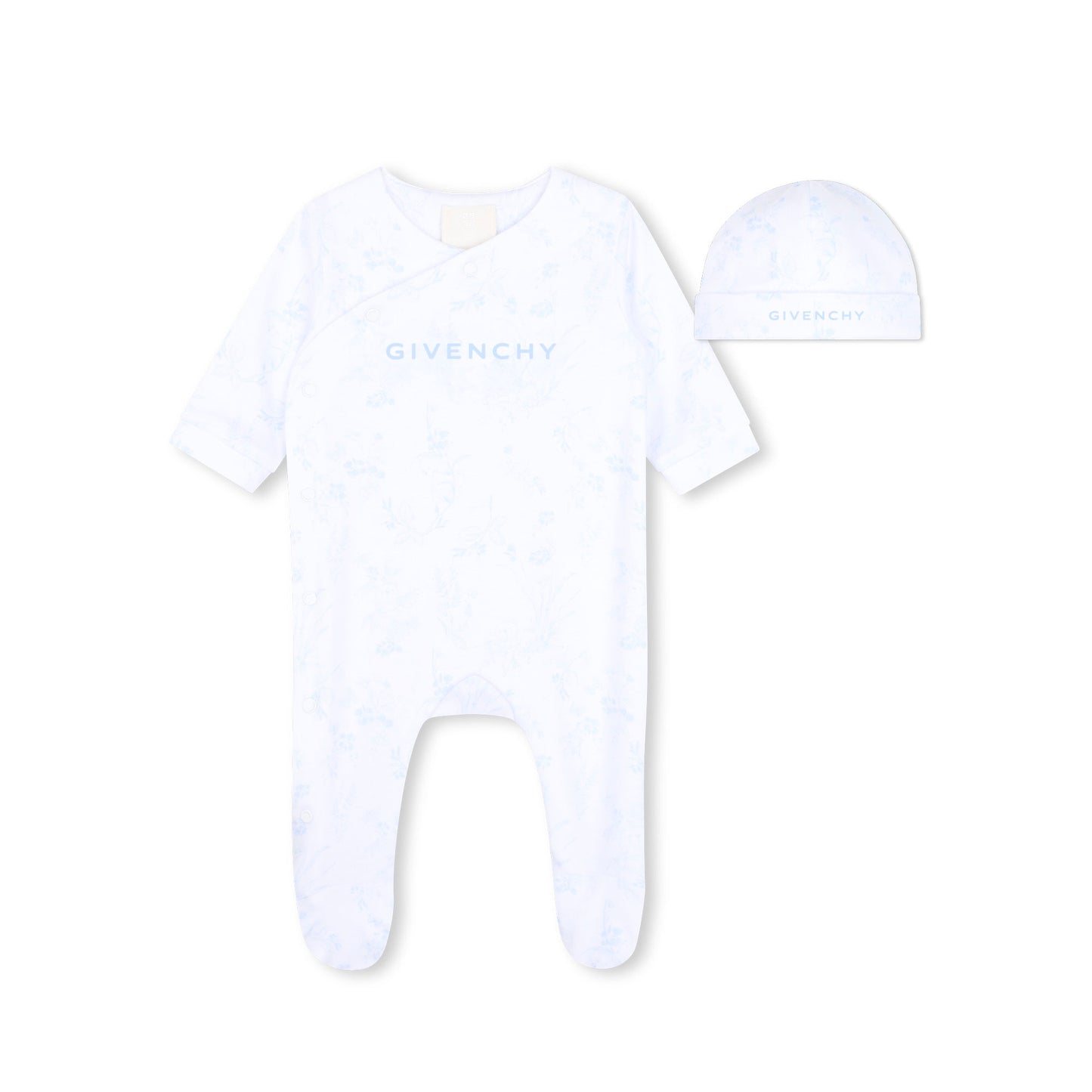 Pajamas With Hat H31534 - White Blue