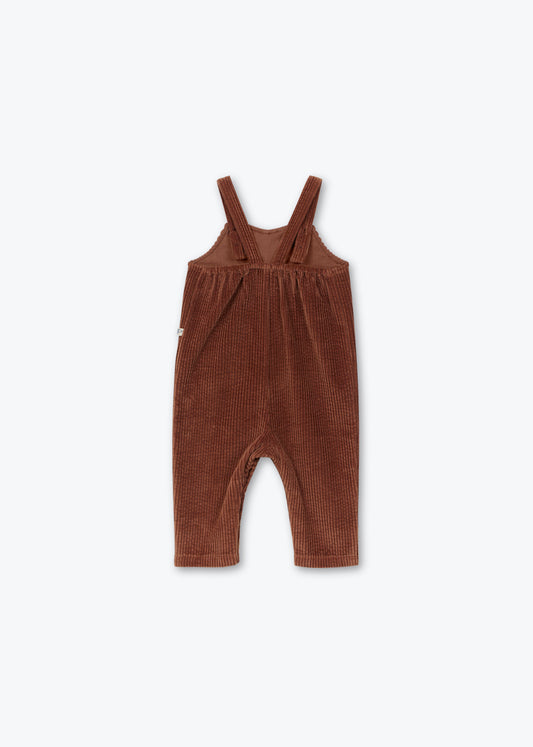 Salopette Bebe Velours - Marron