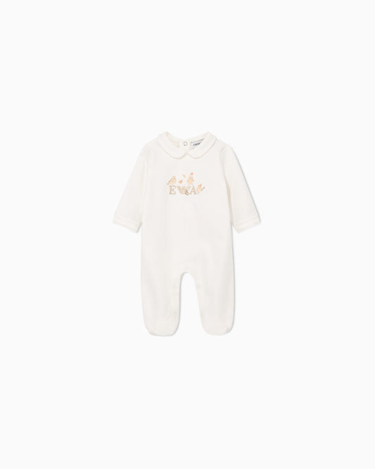 Newborn Bird Footie EY000225 - White