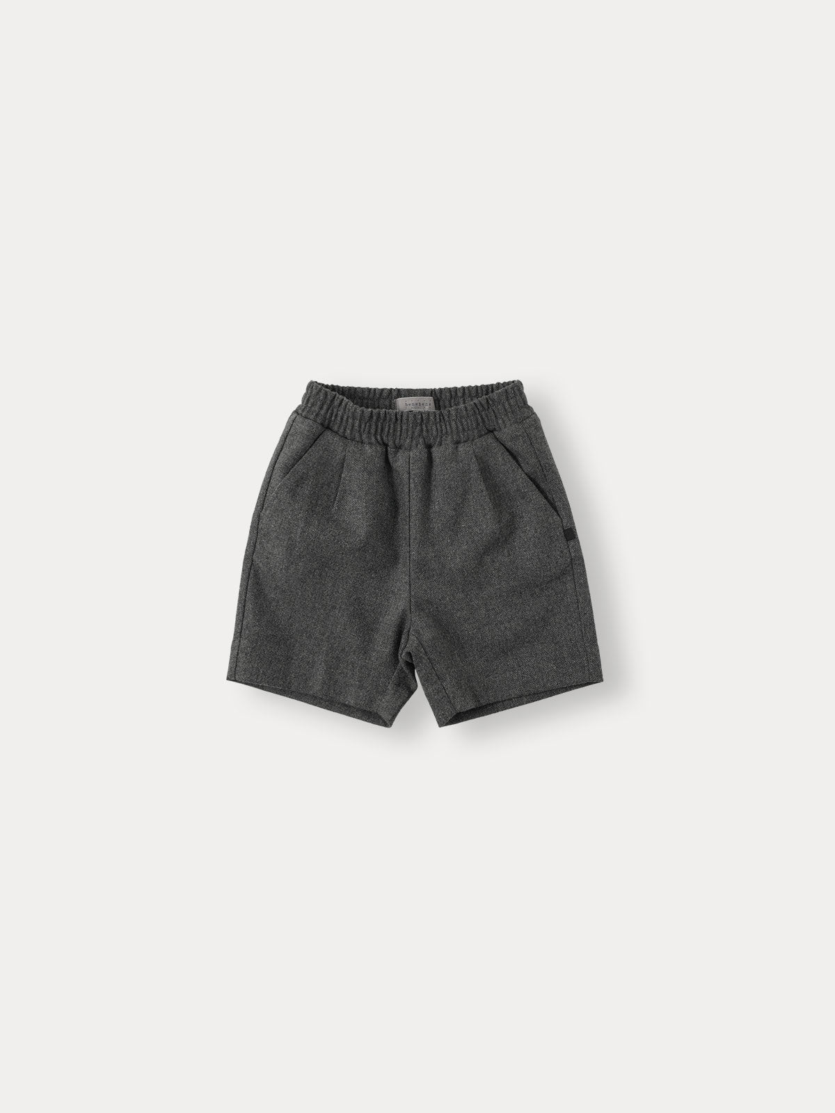 Wool Twill Shorts - Charcoal