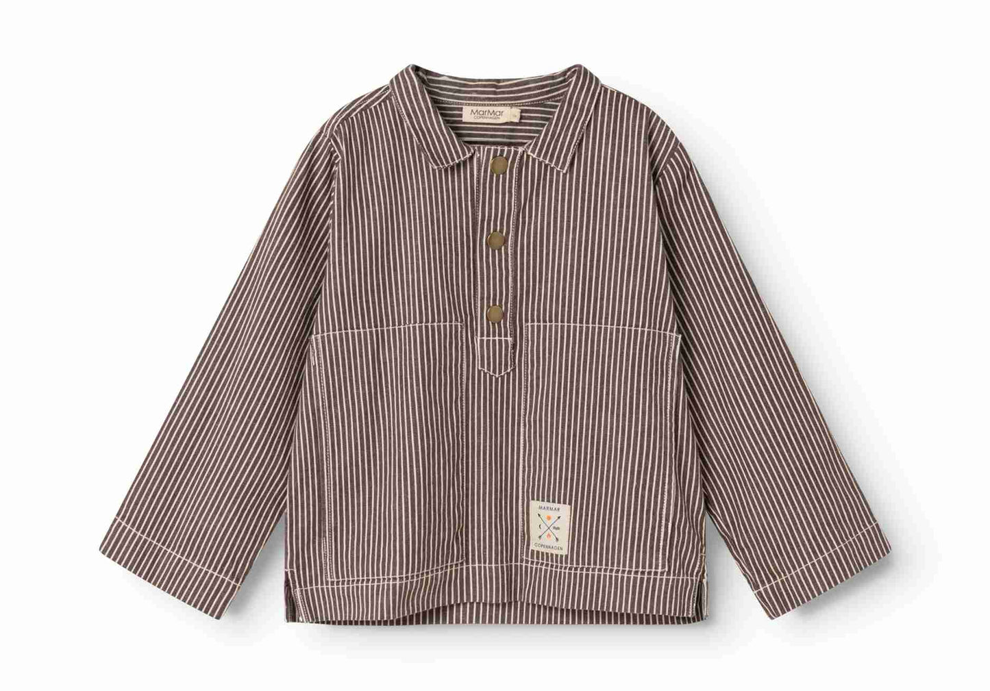 Tovan Shirt - Dark Brown Stripe