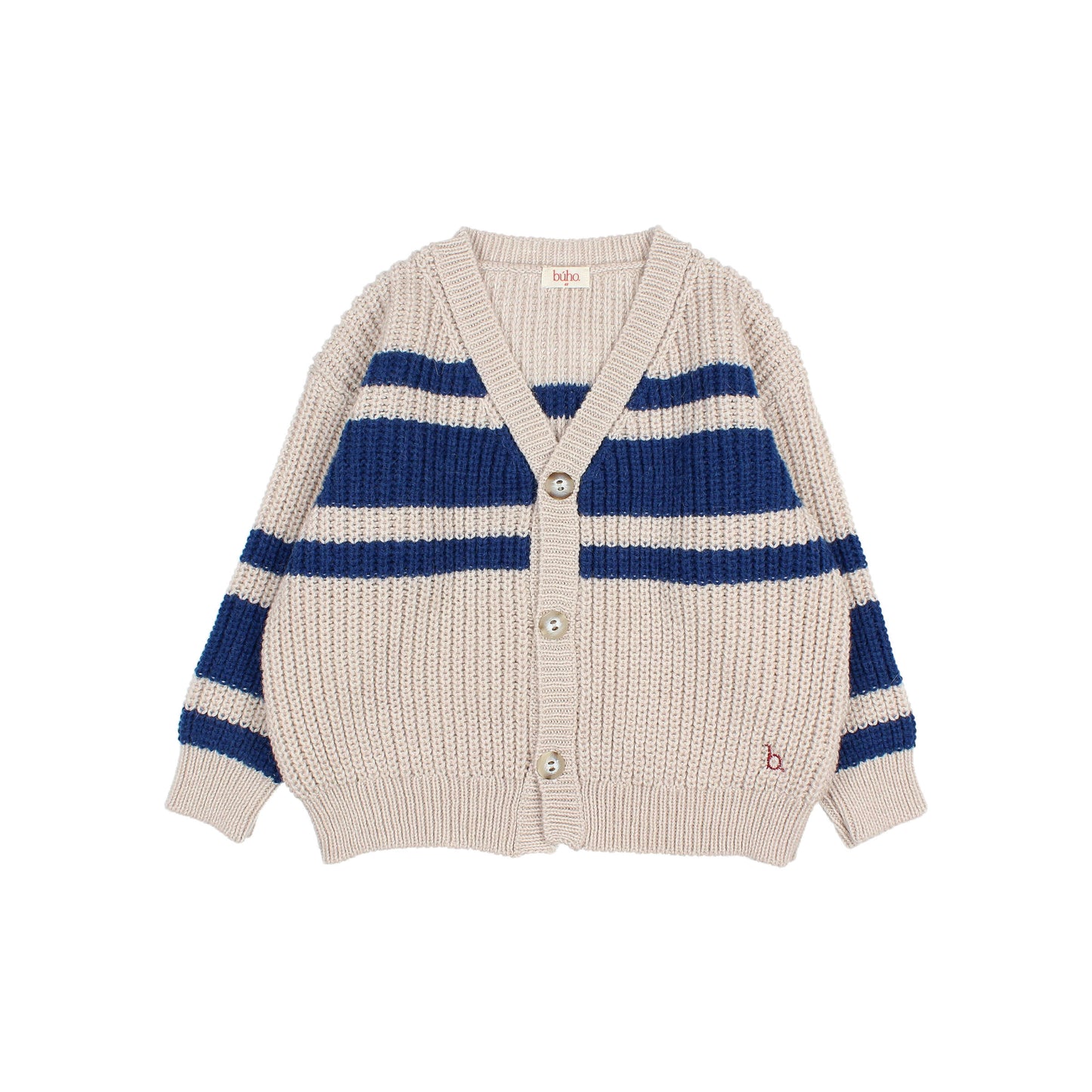 Stripes Cardigan - Marine