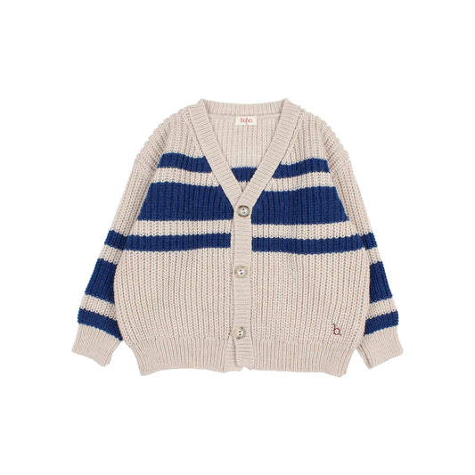 Stripes Cardigan - Marine