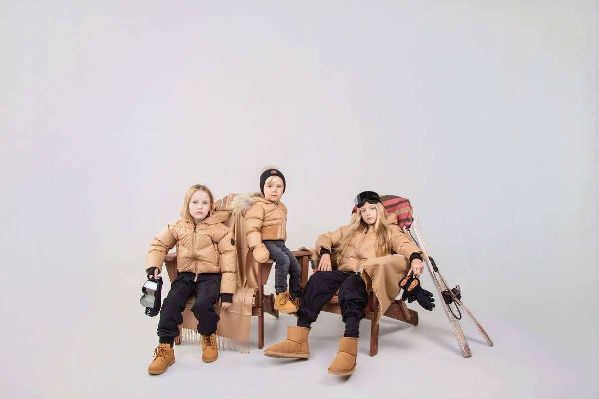 Fur Jacket — Cappuccino/Corduroy/Beige
