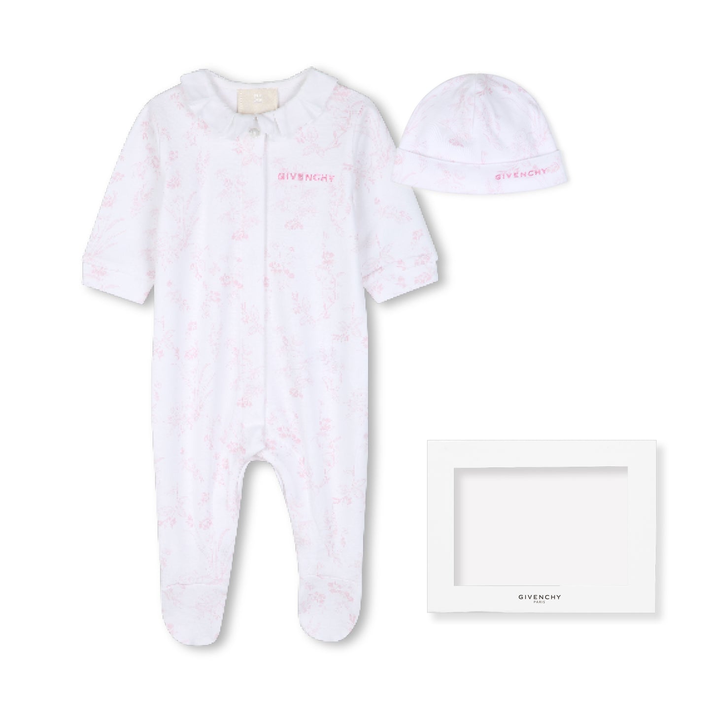 Pajamas With Hat H31539 - White pink