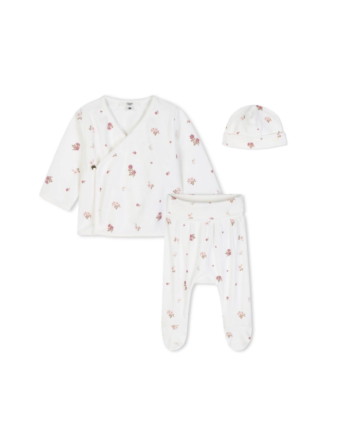 Cardigan And Pants With Hat C21370 - Off White