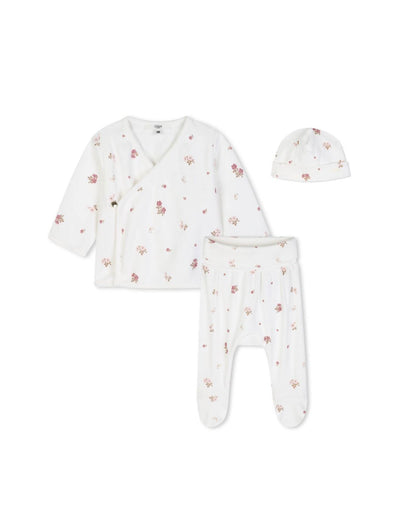 Cardigan And Pants With Hat C21370 - Off White