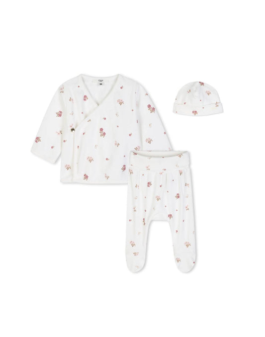 Cardigan And Pants With Hat C21370 - Off White