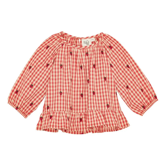 Molly Blouse - Berry Gingham