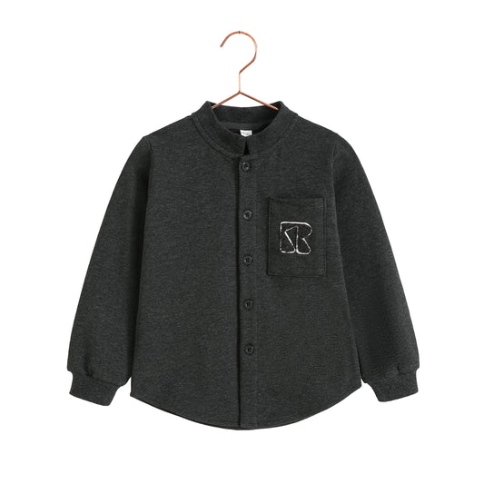 Rowan French Terry Boys Shirt - Gray