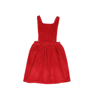 Corduroy Dress - Cherry