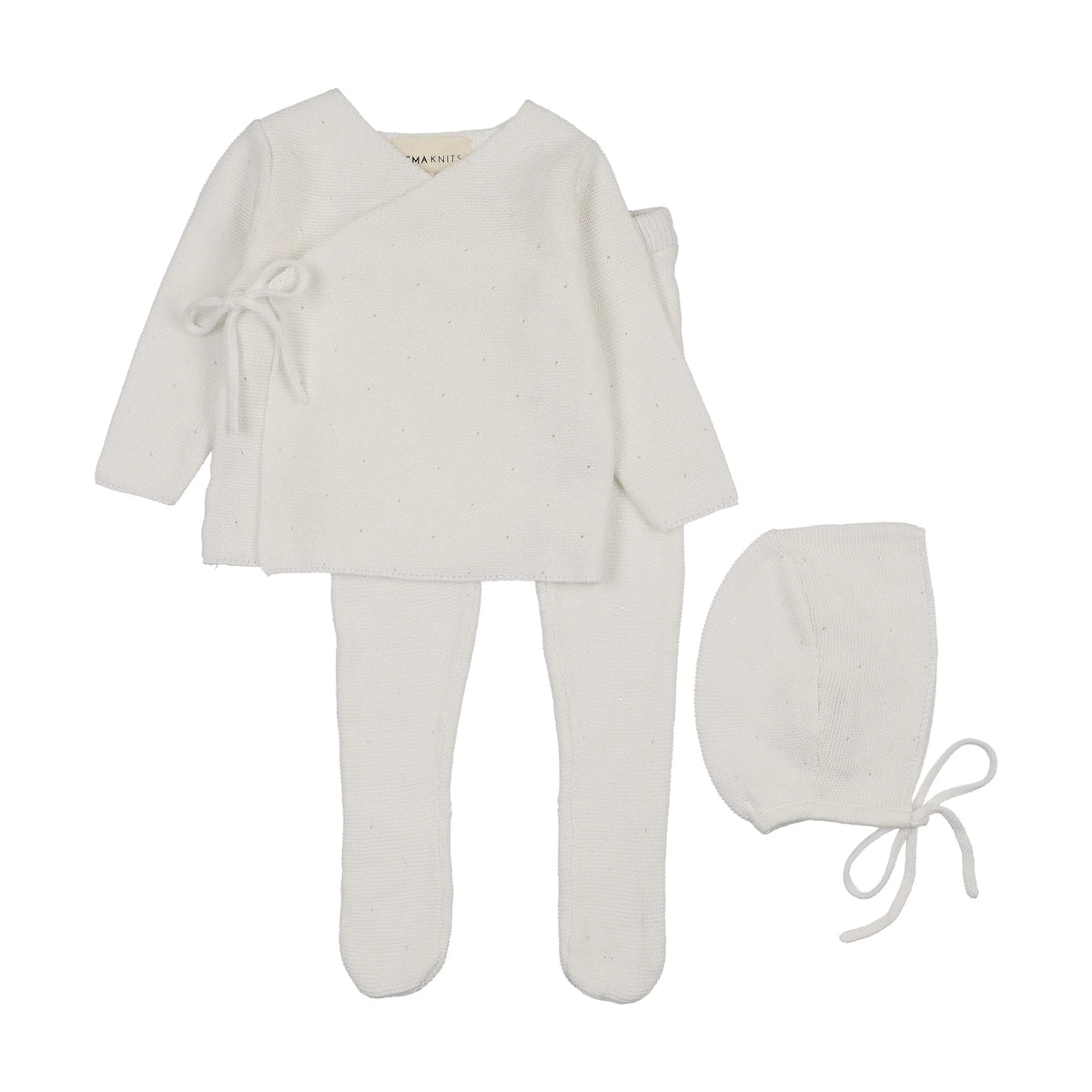 Knitted Bris Set - White