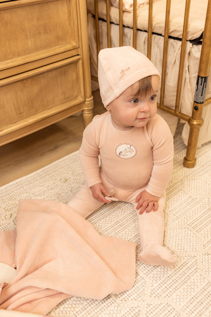Birdie Branch Velour 3pc Set - Dusty Pink