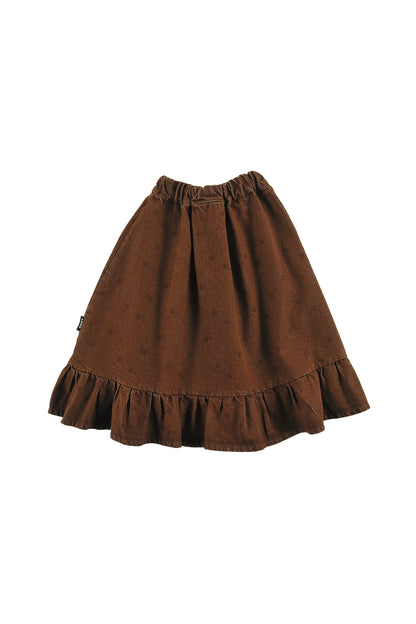 Glide Skirt - Choco/ Polka Dot