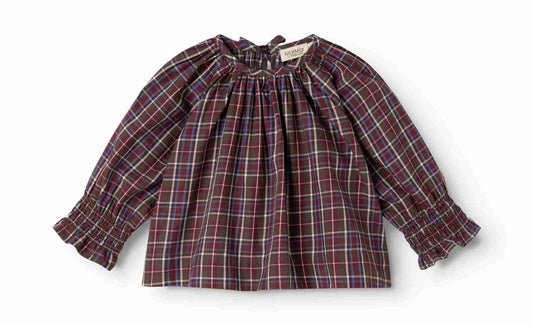 Tonala Top - Chocolate Checks