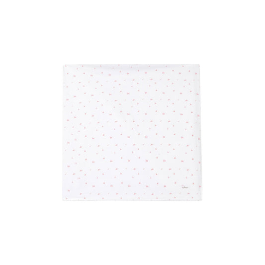 Red And Pink Floral Print Swaddle - Pink