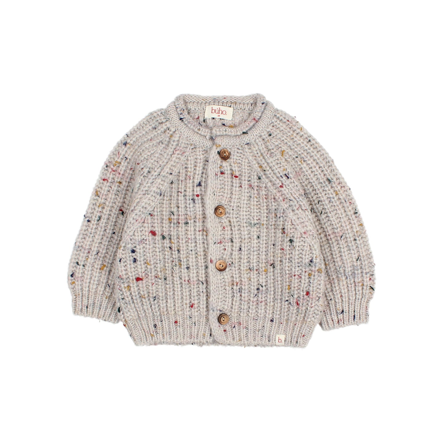 Baby Botonato Cardigan - Pearl Grey
