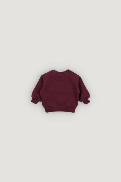 Logo Baby Sweatshirt/Jogging Set - Maroon