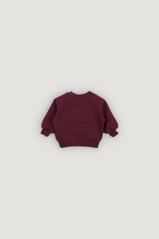 Logo Baby Sweatshirt/Jogging Set - Maroon