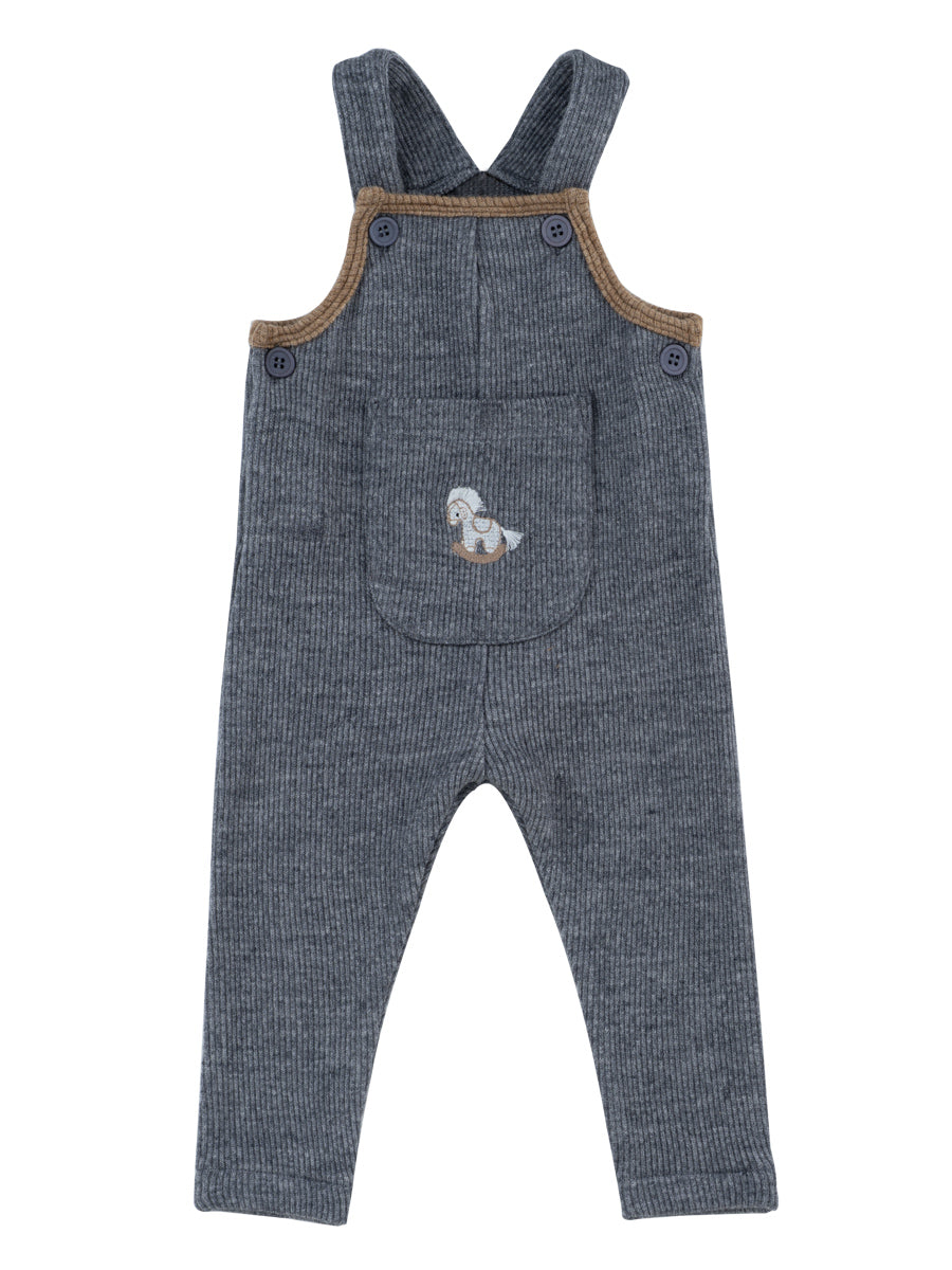 Whinny Knit Overalls - Grey
