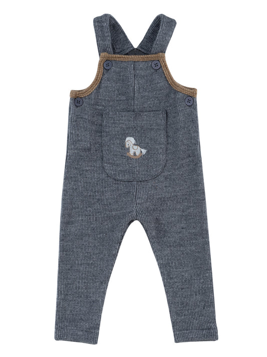 Whinny Knit Overalls - Grey