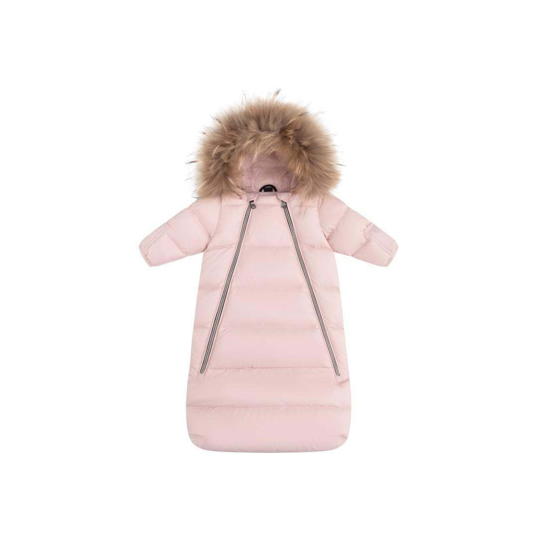 Baby Snowsuit Fur — Pink