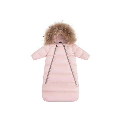Baby Snowsuit Fur — Pink