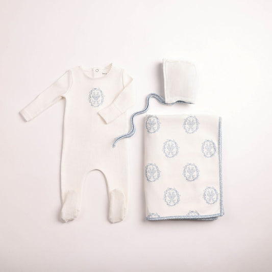 Butterfly Motif 3pc Set - Chalk white Boys